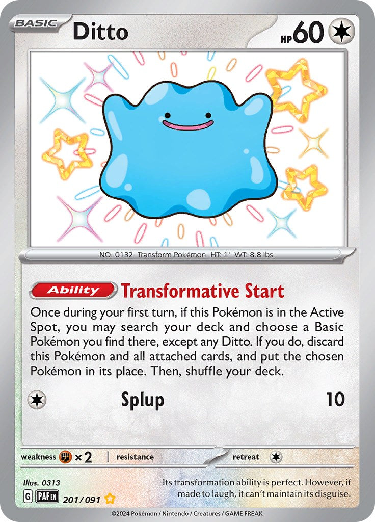 Ditto - 201/091 - (SV: Paldean Fates)