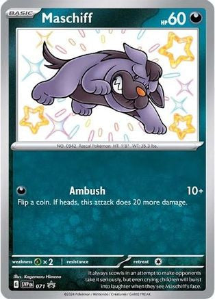 Maschiff Svp071 Sv Scarlet Violet Promo Cards Holofoil