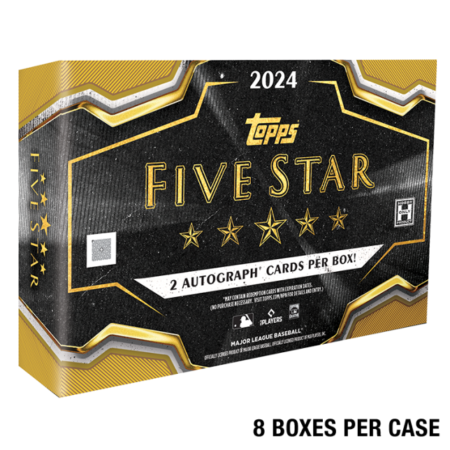 2024 Topps Five Star Baseball Hobby 8 Box Case