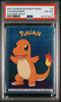 Charmander Sticker Holo PSA 6 2001 Dunkin Boomer Pokemon Stickers #4