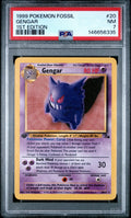 Gengar 1st Edition PSA 7 1999 Pokemon Fossil #20
