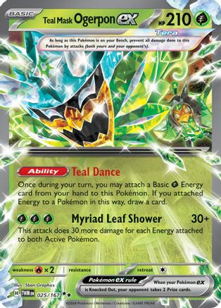 Teal Mask Ogerpon Ex 25 Sv06 Twilight Masquerade Holofoil