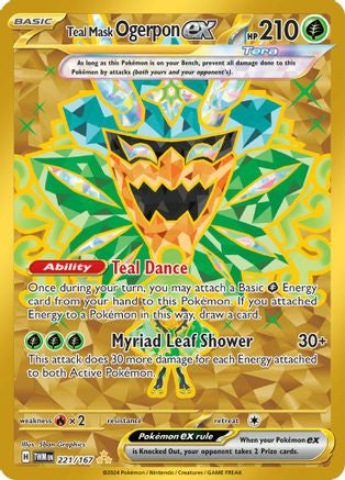 Teal Mask Ogerpon Ex 221 Sv06 Twilight Masquerade Holofoil