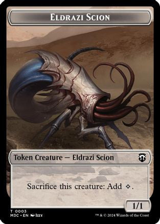 Eldrazi Scion (Ripple Foil) // Eldrazi Spawn Double-Sided Token (M3C-3 // 2) - Modern Horizons 3 Commander Foil