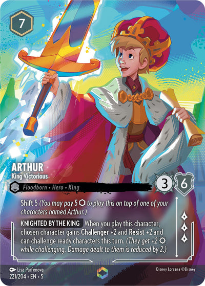 Arthur - King Victorious (Enchanted) - 221/204 - (Shimmering Skies)