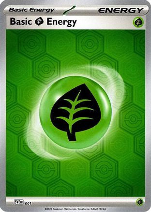 Basic Grass Energy 1 Sv Shrouded Fable Reverse Holofoil