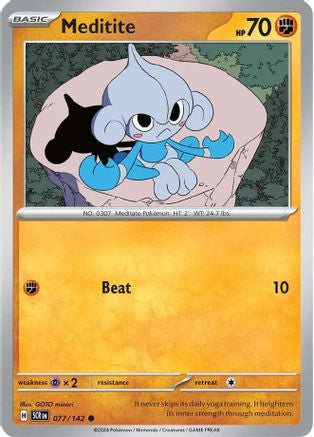 Meditite 77 Sv07 Stellar Crown Reverse Holofoil