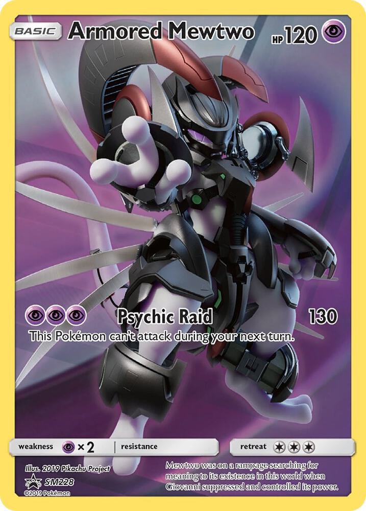 Armored Mewtwo - SM228 - SM Promos (Swirl)