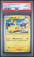 Pikachu Gym Event Campaign PSA 10 2023 Pokemon Japanese Sv-P Promo #120