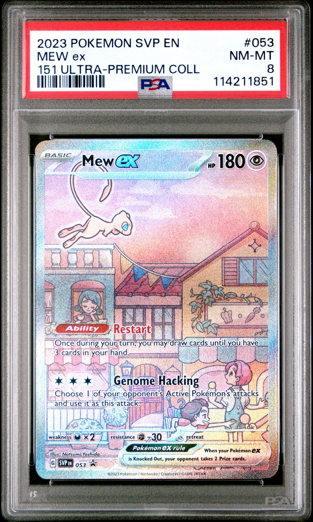 Mew Ex 151 Ultra-Premium Coll PSA 8 2023 Pokemon Svp En-Sv Black Star Promo #053