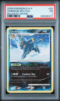 Umbreon Reverse Holo PSA 1 2008 Diamond & Pearl Majestic Dawn #32 POP 2