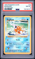Magikarp 1st Edition PSA 8 1999 Pokemon Base Set Shadowless #35 GREY STAMP