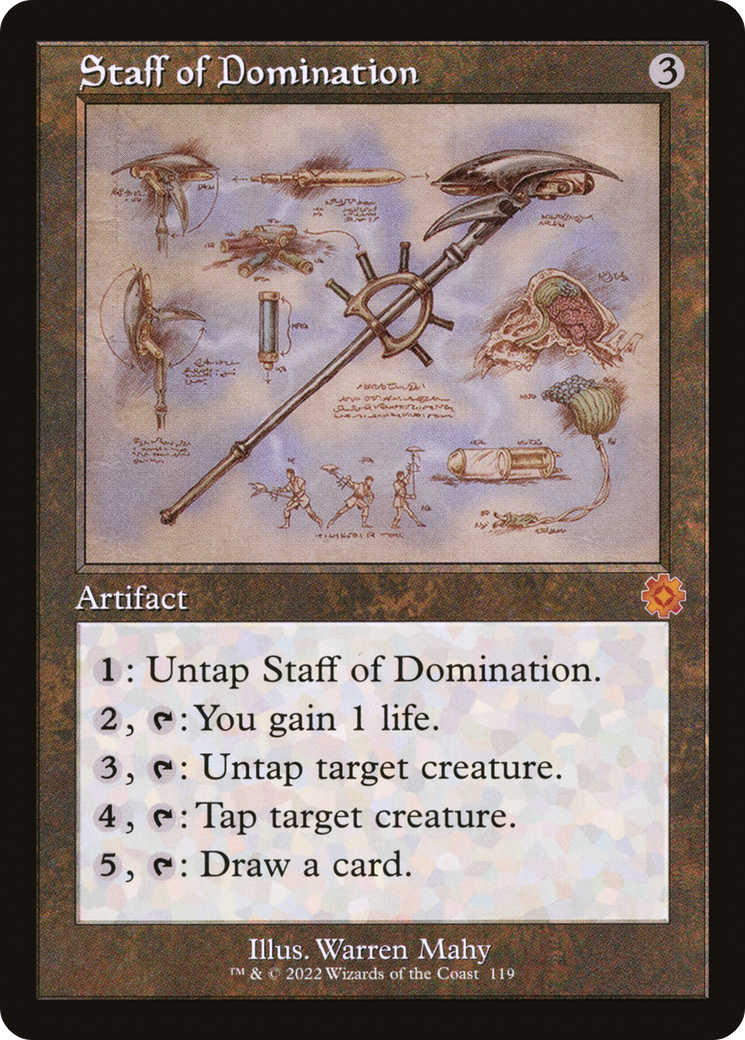 Staff of Domination (BRR-119) - The Brothers' War Retro Artifacts Foil
