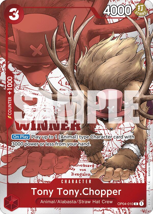 Tony Tony.Chopper (Winner Pack 2024 Oct.-Dec.) - OP04-010 - (One Piece Promotion Cards)