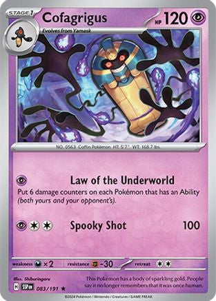 Cofagrigus 83 Sv08 Surging Sparks Holofoil