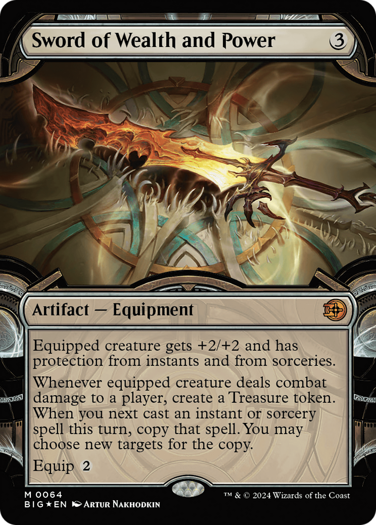 Sword of Wealth and Power (BIG-064) - The Big Score: (Showcase) Foil