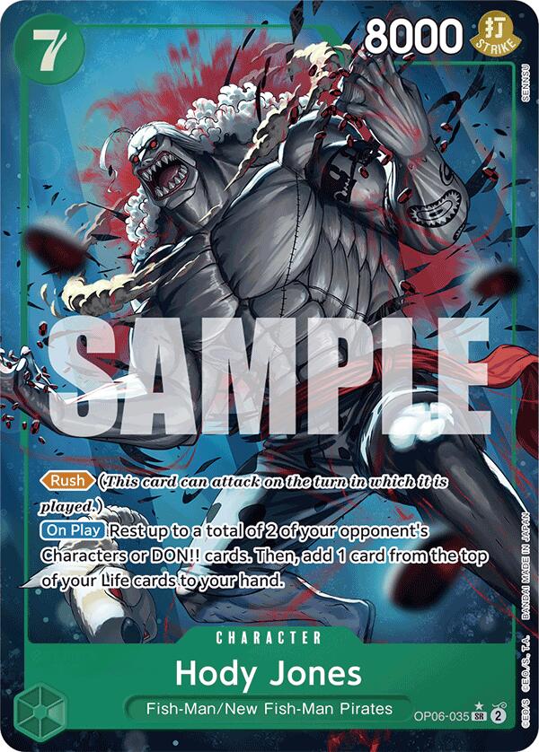 Hody Jones (Alternate Art) - OP06-035 - (Premium Booster -The Best-)