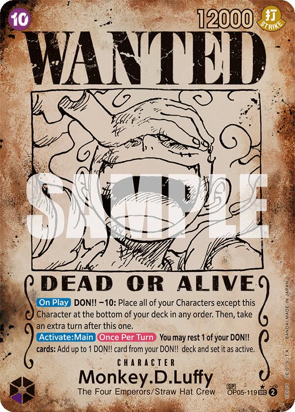 Monkey.D.Luffy (Wanted Poster) - OP05-119 - (Emperors in the New World)