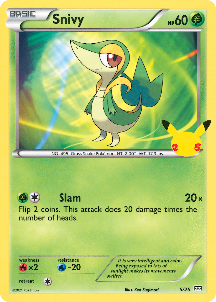 Snivy 5 25 Mcdonalds Collection 2021