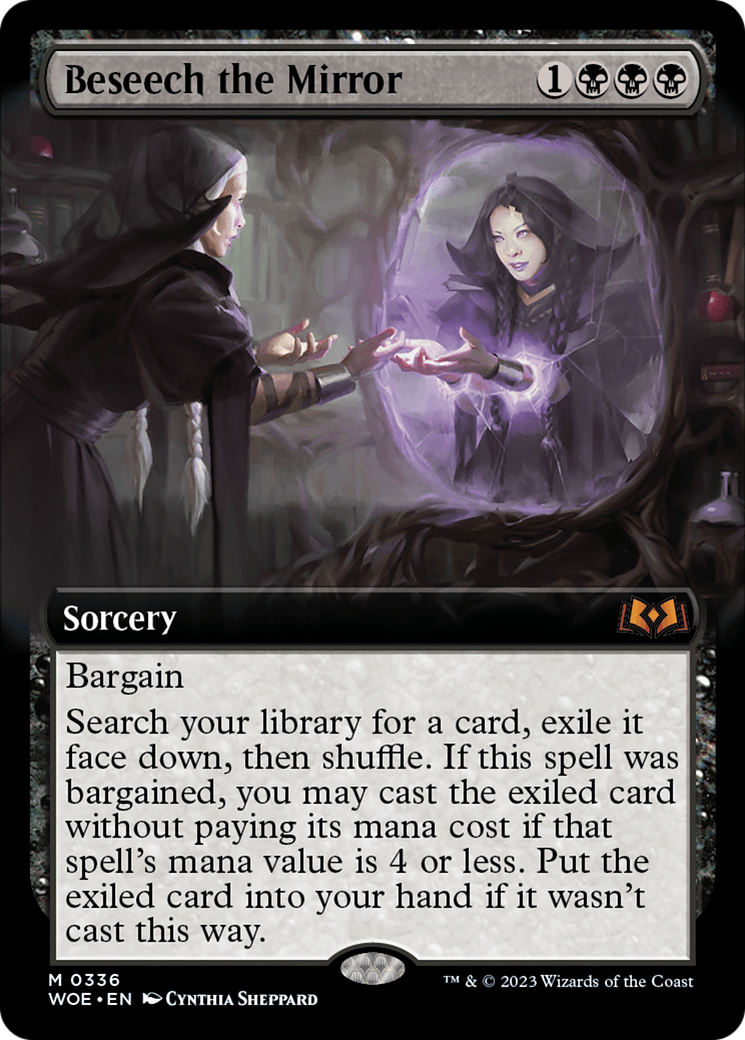 Beseech the Mirror (WOE-336) - Wilds of Eldraine: (Extended Art)