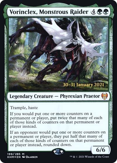 Vorinclex, Monstrous Raider (PRE-199S) - Kaldheim Promos Foil