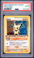 Pichu Holo 1st Edition PSA 6 2000 Pokemon Neo Genesis 1st Edition #12