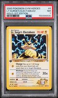Lt. Surge's Electabuzz Holo 1st Edition PSA 7 2000 Pokemon Gym Heroes #6