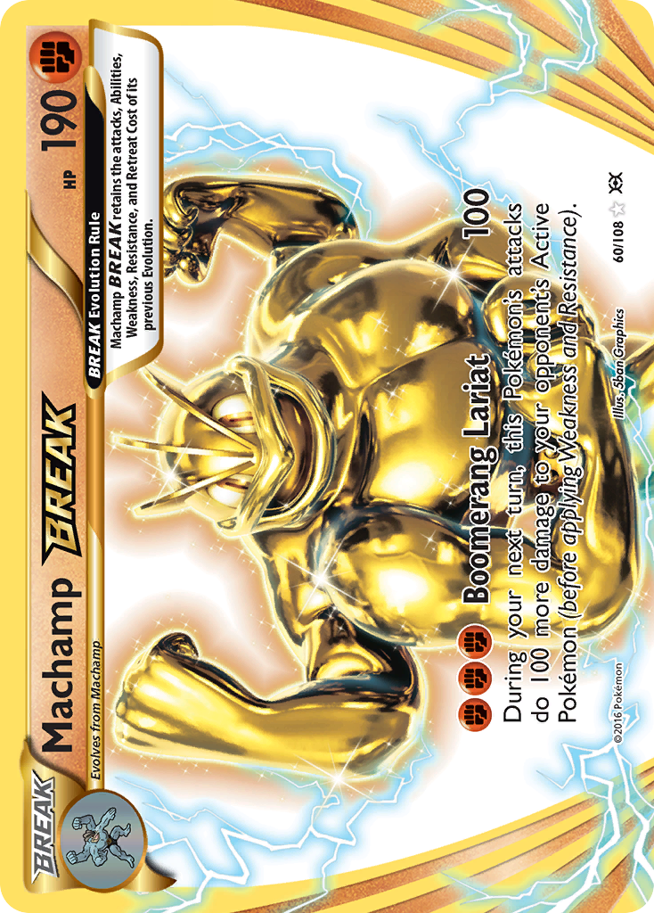 Machamp Break 60 108 Evolutions Holofoil
