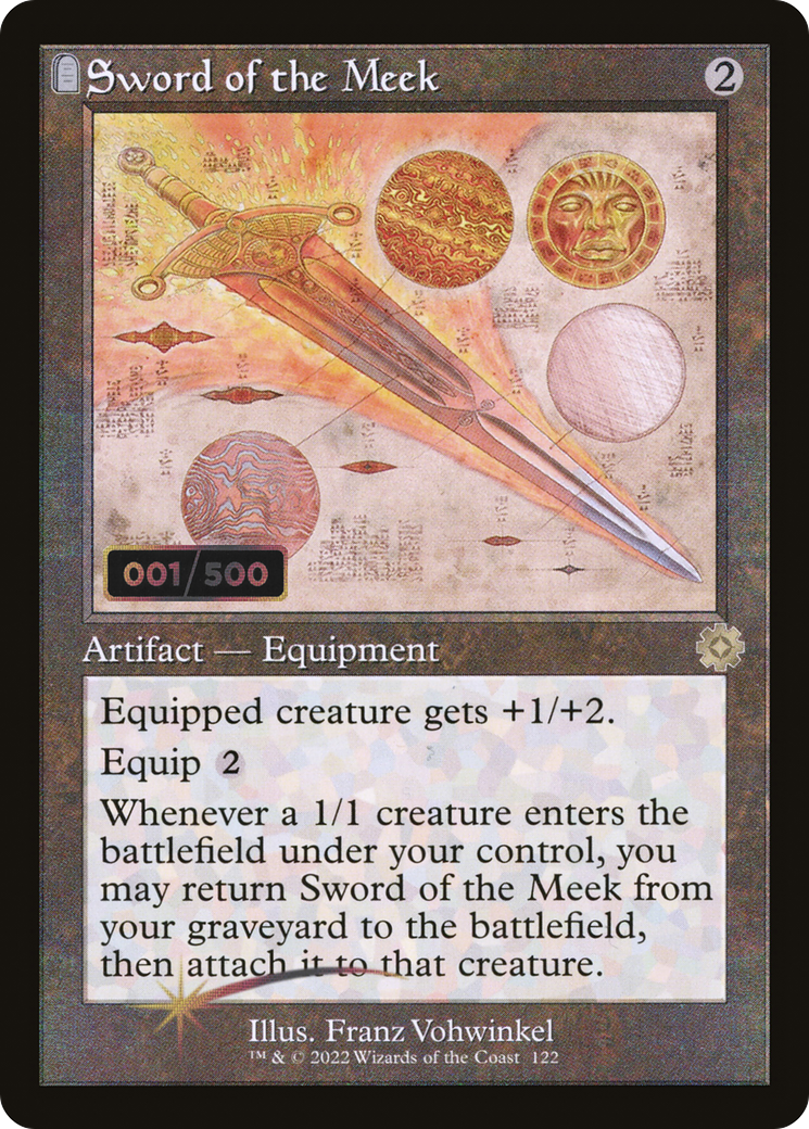 Sword of the Meek (BRR-122Z) - The Brothers' War Retro Artifacts: (tombstone) Foil