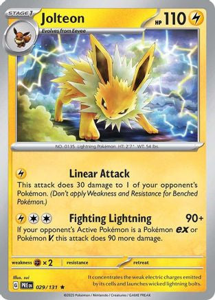 Jolteon 29 Sv Prismatic Evolutions Holofoil