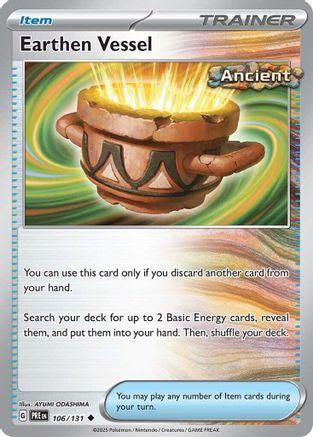 Earthen Vessel 106 Sv Prismatic Evolutions Reverse Holofoil