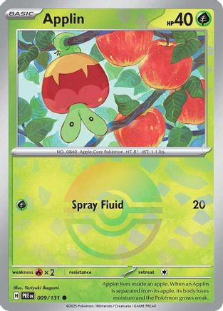 Applin Poke Ball Pattern 9 Sv Prismatic Evolutions Holofoil