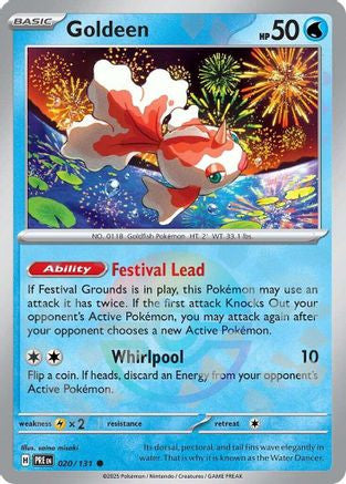 Goldeen Poke Ball Pattern 20 Sv Prismatic Evolutions Holofoil