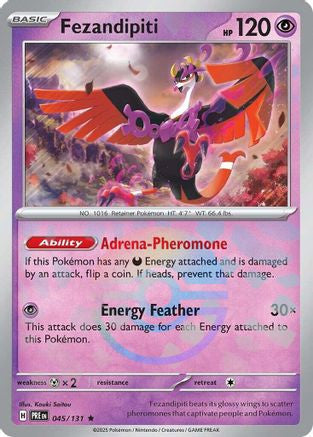 Fezandipiti Poke Ball Pattern 45 Sv Prismatic Evolutions Holofoil