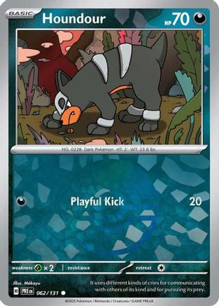 Houndour Poke Ball Pattern 62 Sv Prismatic Evolutions Holofoil