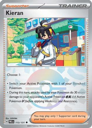 Kieran 113 131 Poke Ball Pattern 113 Sv Prismatic Evolutions Holofoil