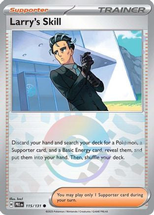 Larry's Skill 115 131 Poke Ball Pattern 115 Sv Prismatic Evolutions Holofoil