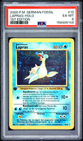Lapras Holo 1st Edition PSA 6 2000 Pokemon German Fossil #10