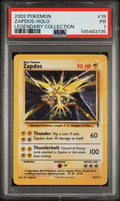 Zapdos Holo PSA 1 2002 Pokemon Legendary Collection #19 POP 3