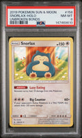 Snorlax Holo PSA 8 2019 Pokemon Sun & Moon Unbroken Bonds #158