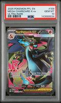 Mega Charizard X EX Ultra Rare PSA 10 2025 Pokemon Phantasmal Flames #109