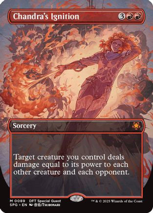 Chandra's Ignition (Borderless) (SPG-089) - Aetherdrift Foil