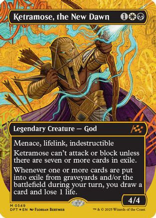 Ketramose, the New Dawn (Borderless) (First-Place Foil) (DFT-549) - Aetherdrift Foil