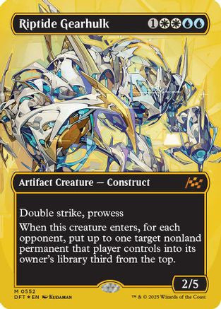 Riptide Gearhulk (Borderless) (First-Place Foil) (DFT-552) - Aetherdrift Foil