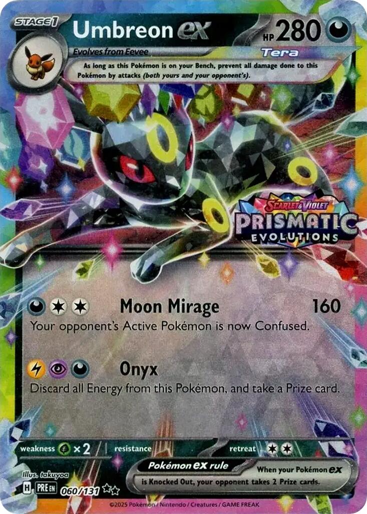 Umbreon ex - 060/131 (Prismatic Evolutions Stamp) - 060/131 - (Miscellaneous Cards & Products)