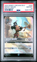Mickey Mouse Enchanted PSA 10 2024 Disney Lorcana En 3-Into The Inklands #220
