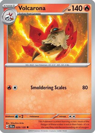 Volcarona 29 Sv09 Journey Together Reverse Holofoil