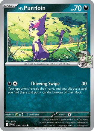 N's Purrloin 96 Sv09 Journey Together Reverse Holofoil