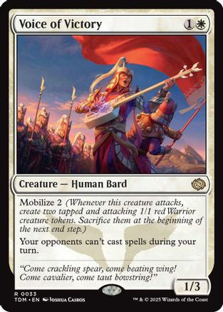 Voice of Victory (TDM-033) - Tarkir: Dragonstorm Foil