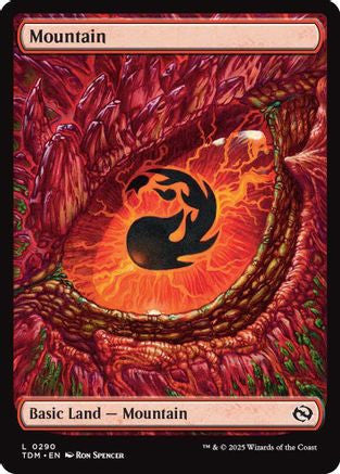 Mountain (TDM-290) - Tarkir: Dragonstorm Foil